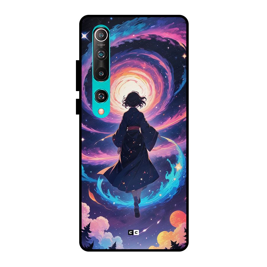 Anime Galaxy Girl Metal Back Case for Mi 10