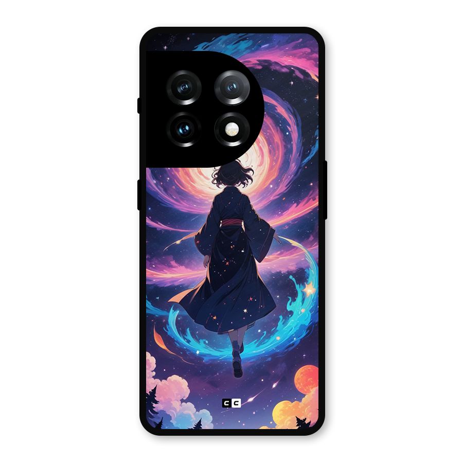 Anime Galaxy Girl Metal Back Case for OnePlus 11