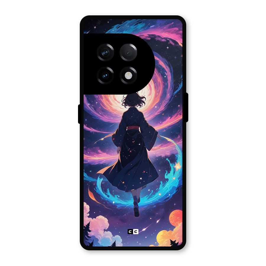 Anime Galaxy Girl Metal Back Case for OnePlus 11R