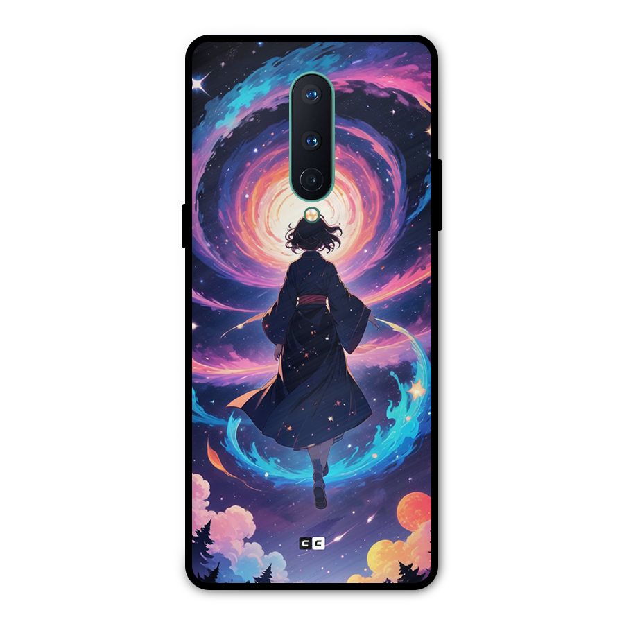 Anime Galaxy Girl Metal Back Case for OnePlus 8
