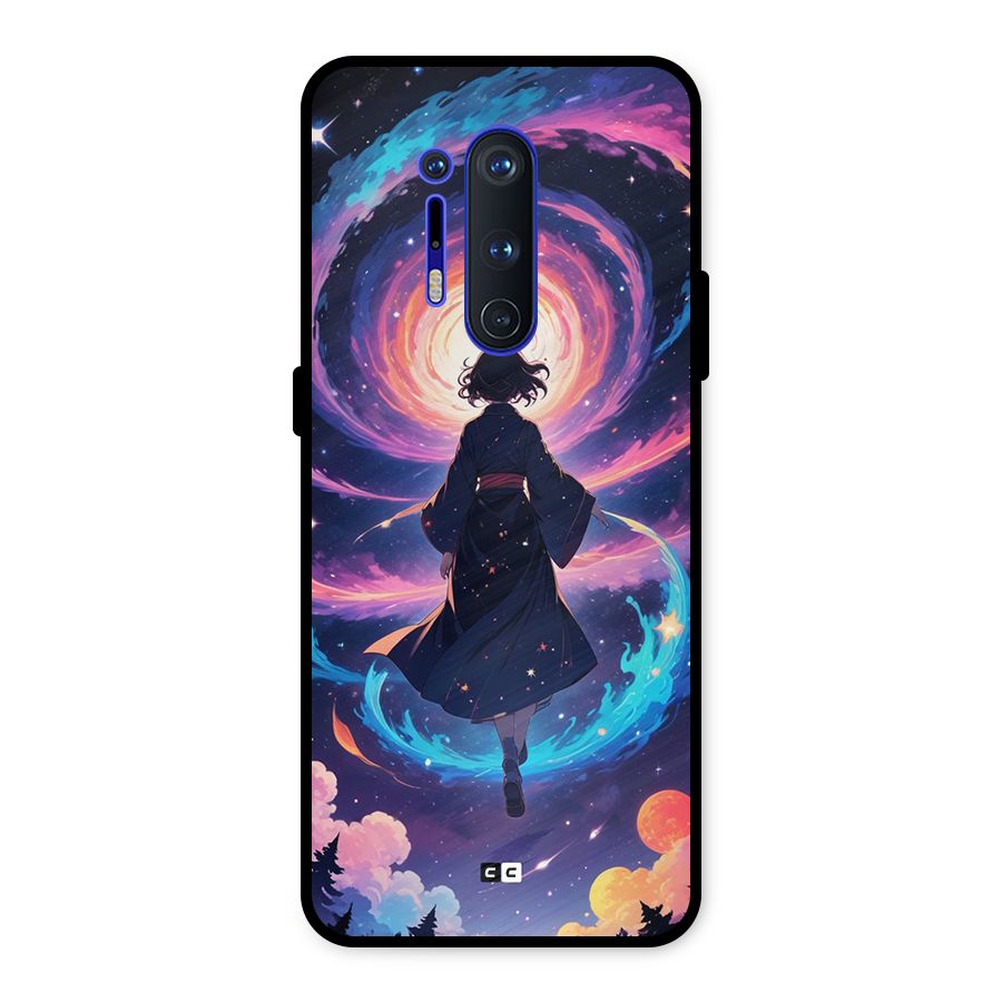 Anime Galaxy Girl Metal Back Case for OnePlus 8 Pro