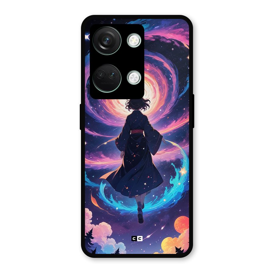 Anime Galaxy Girl Metal Back Case for OnePlus Nord 3