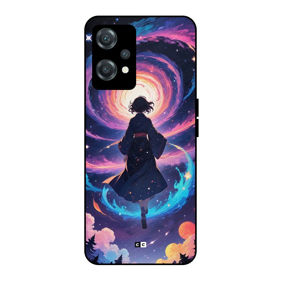 Anime Galaxy Girl Metal Back Case for OnePlus Nord CE 2 Lite 5G