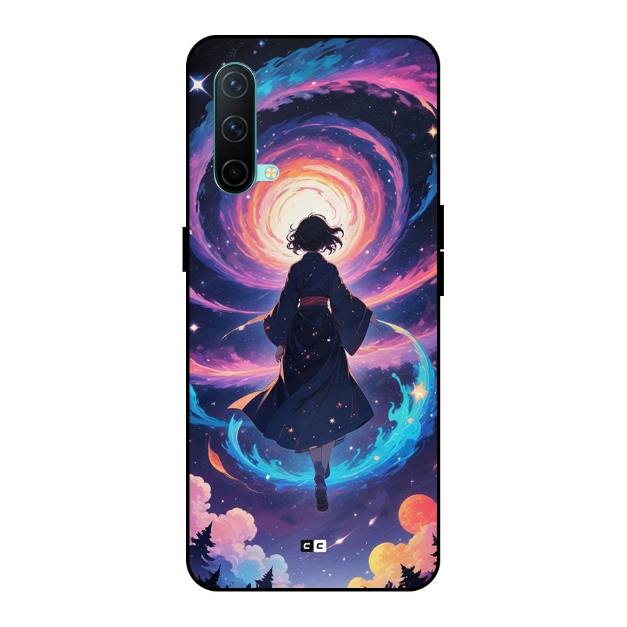Anime Galaxy Girl Metal Back Case for OnePlus Nord CE 5G