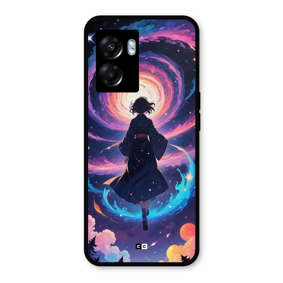 Anime Galaxy Girl Metal Back Case for Oppo K10 (5G)
