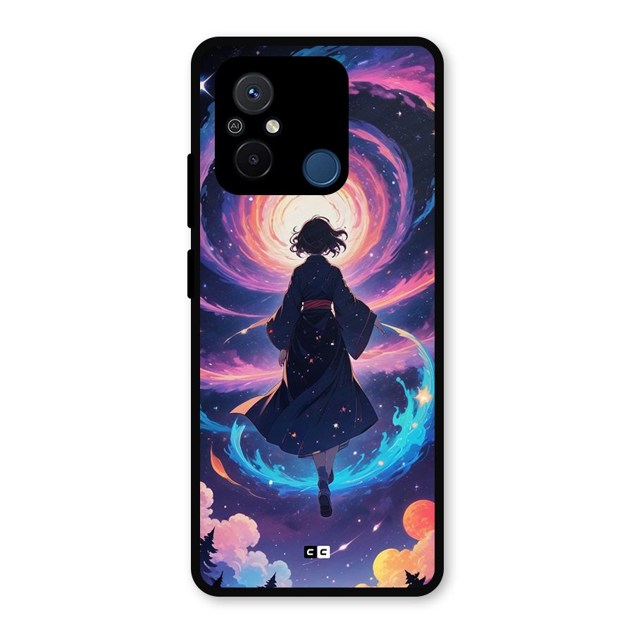 Anime Galaxy Girl Metal Back Case for Poco C55
