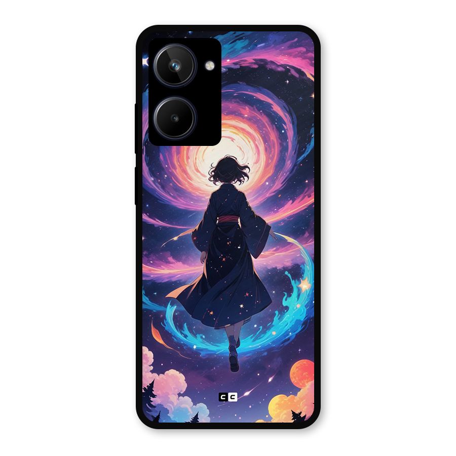 Anime Galaxy Girl Metal Back Case for Realme 10