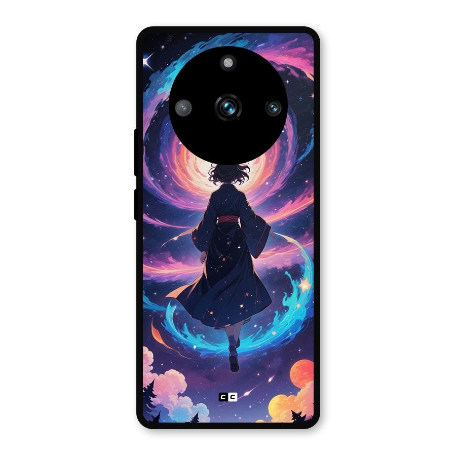 Anime Galaxy Girl Metal Back Case for Realme 11 Pro Plus