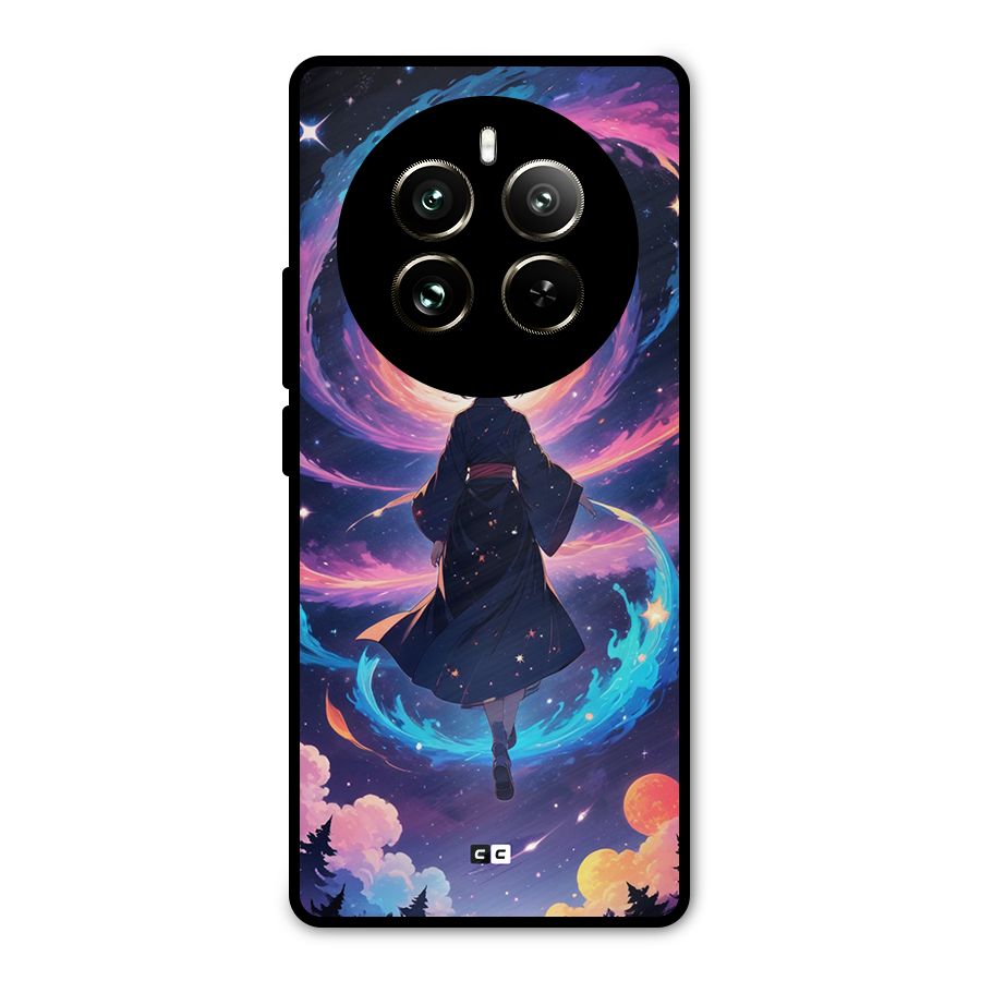Anime Galaxy Girl Metal Back Case for Realme 12 Pro