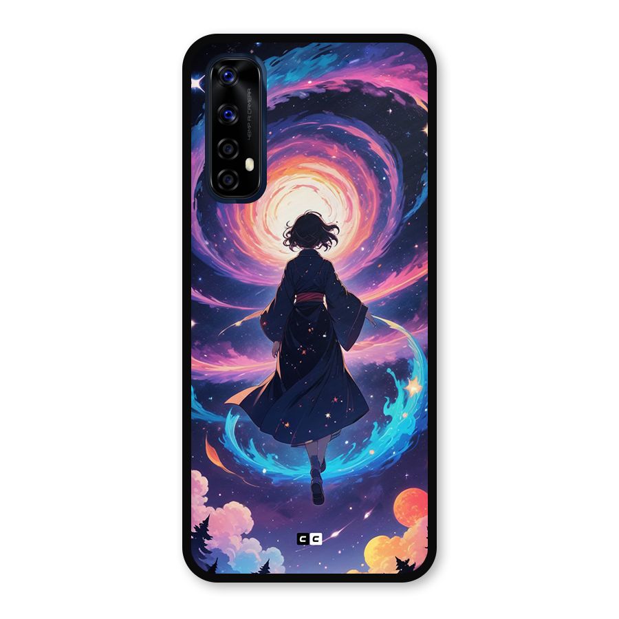 Anime Galaxy Girl Metal Back Case for Realme 7
