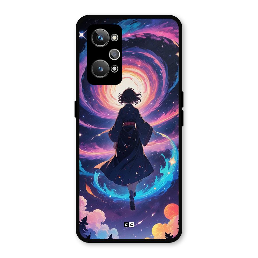 Anime Galaxy Girl Metal Back Case for Realme GT 2