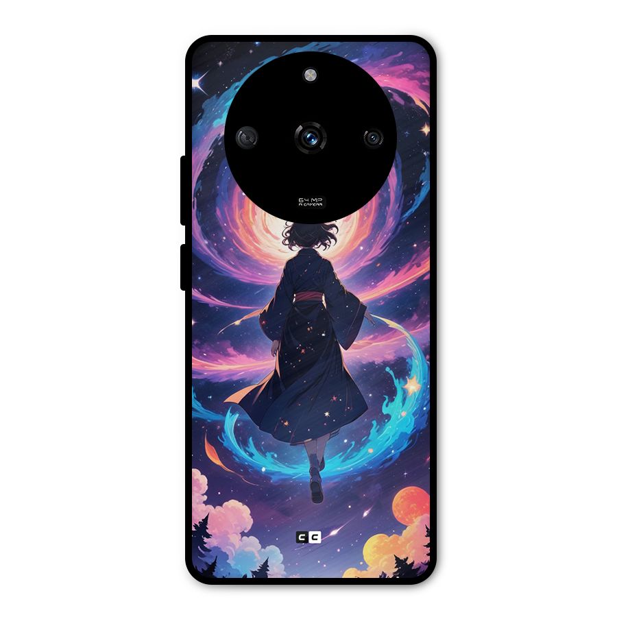 Anime Galaxy Girl Metal Back Case for Realme Narzo 60 5G