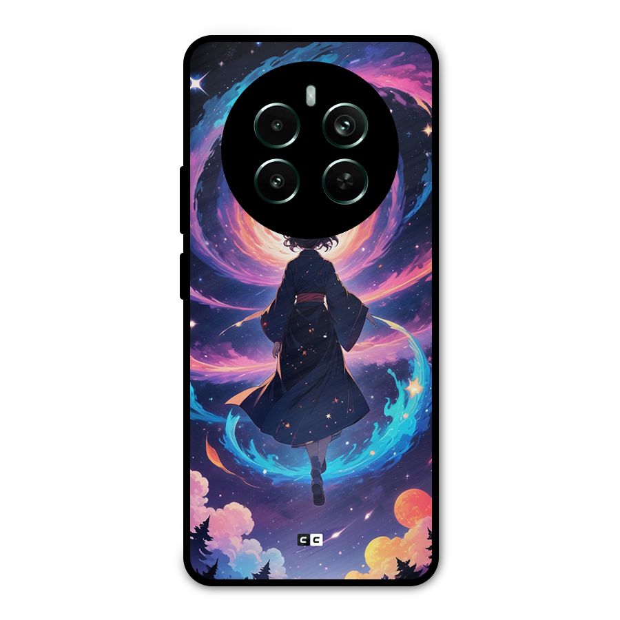 Anime Galaxy Girl Metal Back Case for Realme Narzo 70 Pro