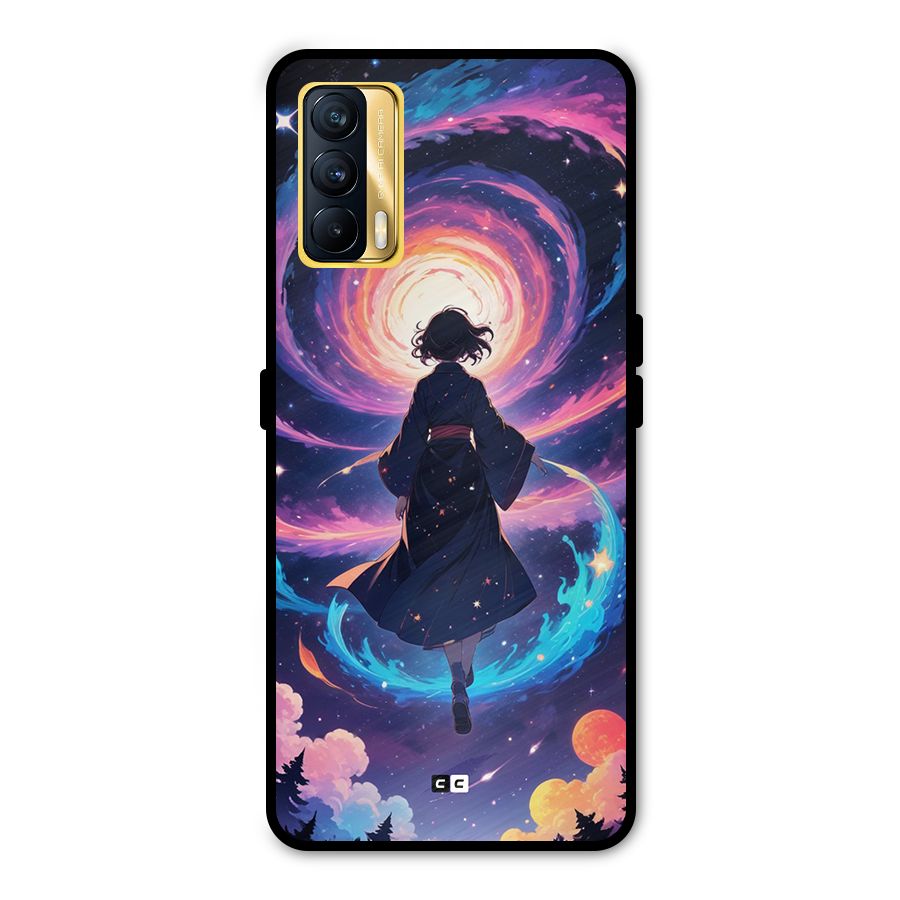 Anime Galaxy Girl Metal Back Case for Realme X7