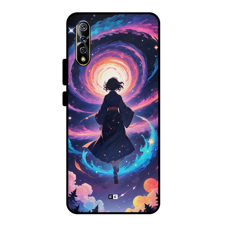 Anime Galaxy Girl Metal Back Case for Vivo S1
