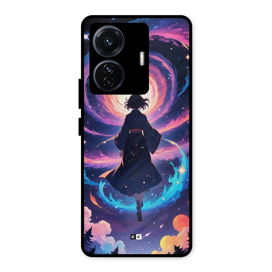 Anime Galaxy Girl Metal Back Case for Vivo T1 Pro