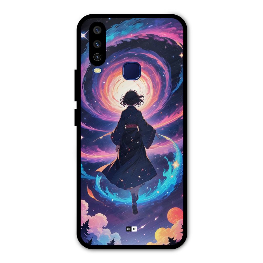 Anime Galaxy Girl Metal Back Case for Vivo U10