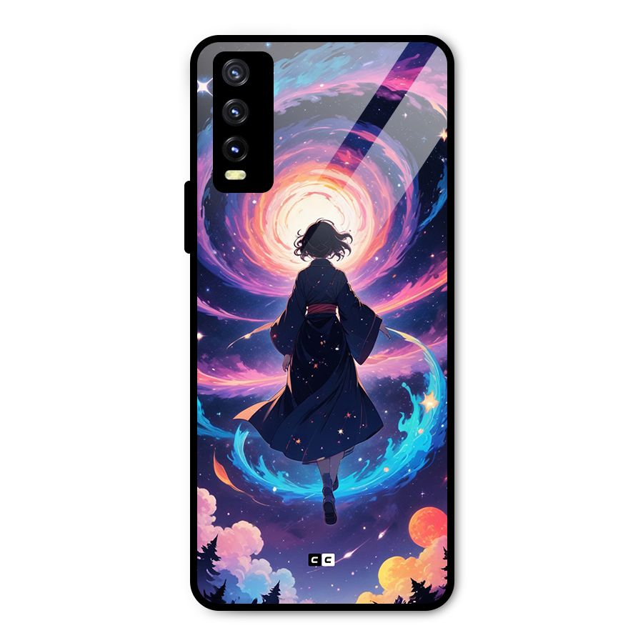 Anime Galaxy Girl Metal Back Case for Vivo Y20