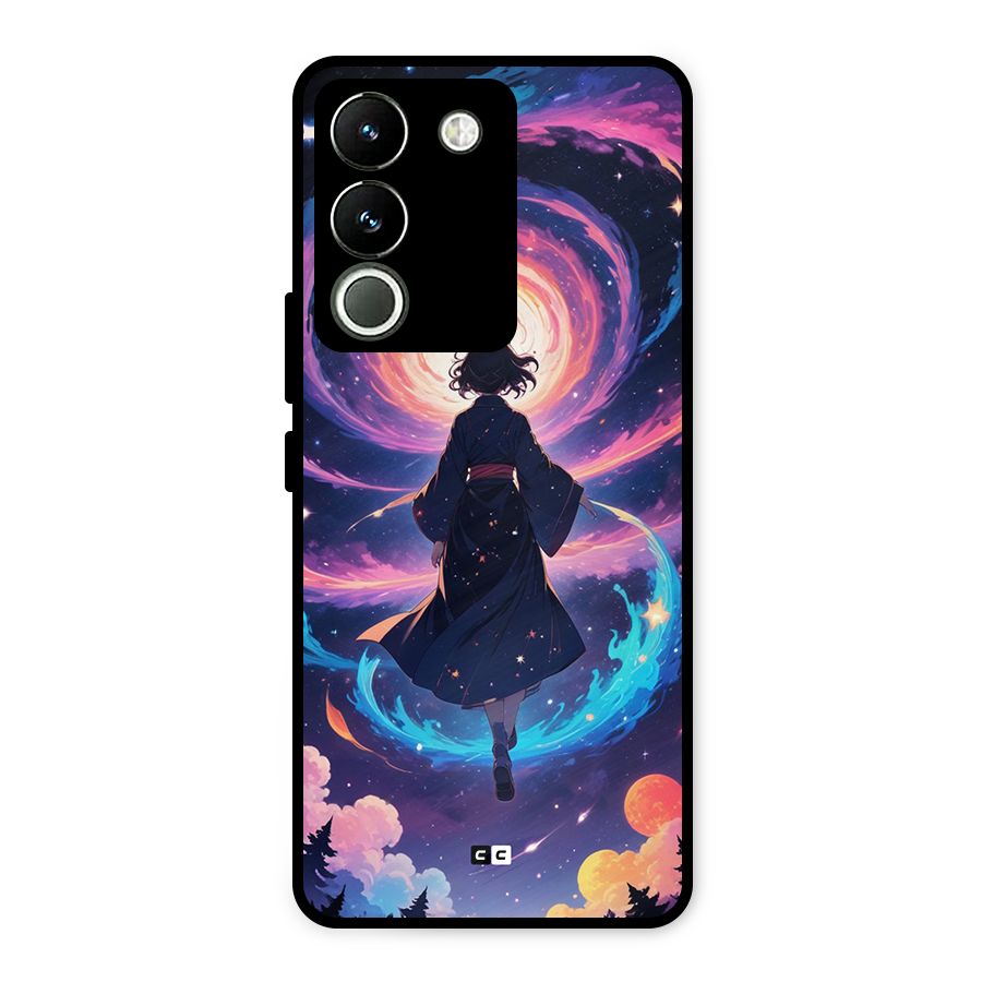 Anime Galaxy Girl Metal Back Case for Vivo Y200