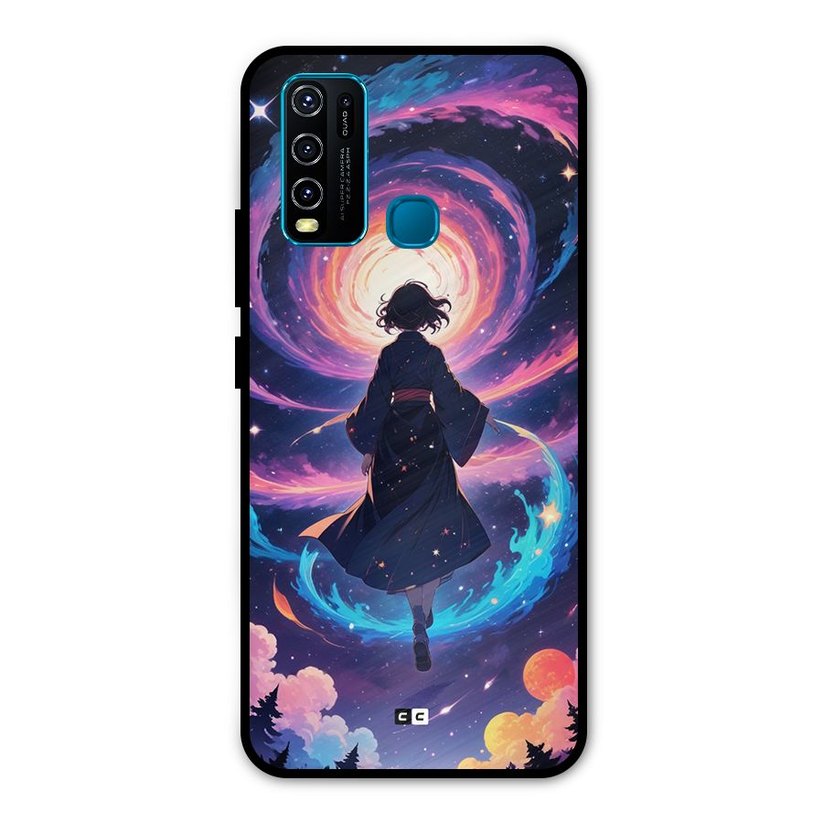 Anime Galaxy Girl Metal Back Case for Vivo Y30