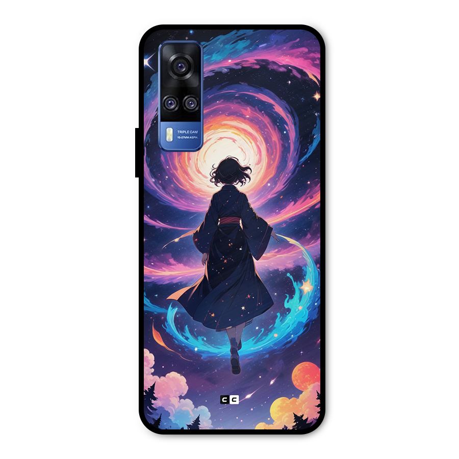 Anime Galaxy Girl Metal Back Case for Vivo Y31