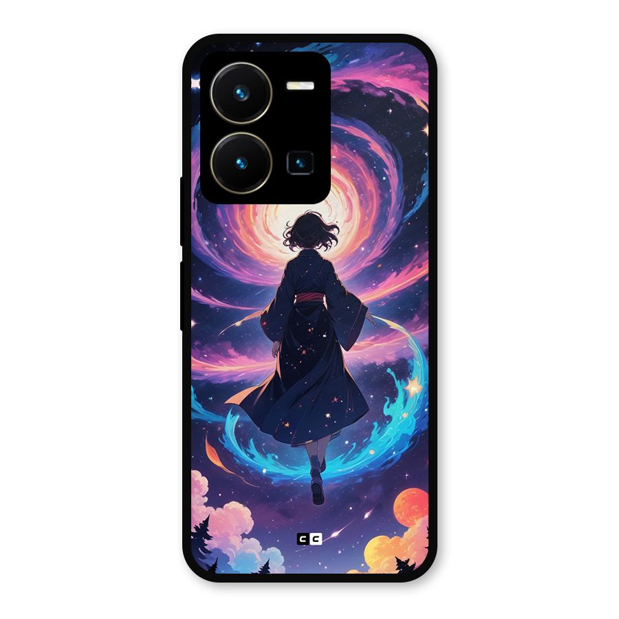 Anime Galaxy Girl Metal Back Case for Vivo Y35