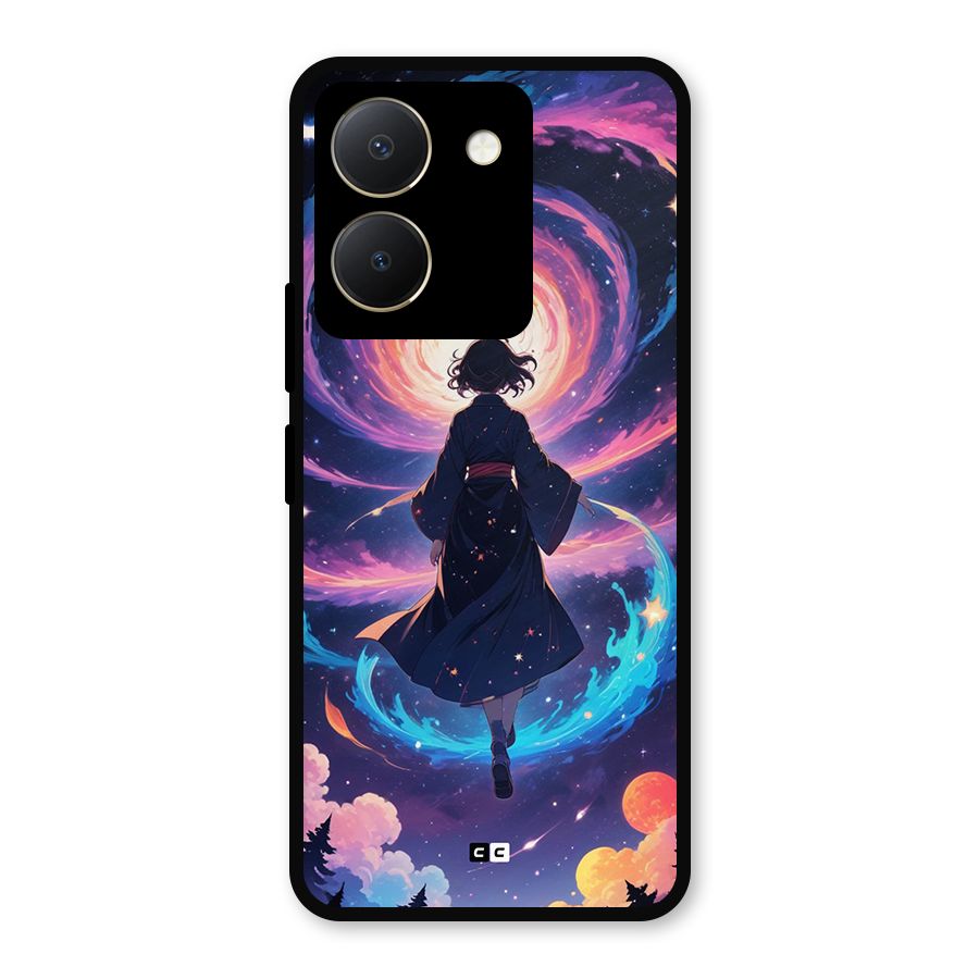 Anime Galaxy Girl Metal Back Case for Vivo Y36