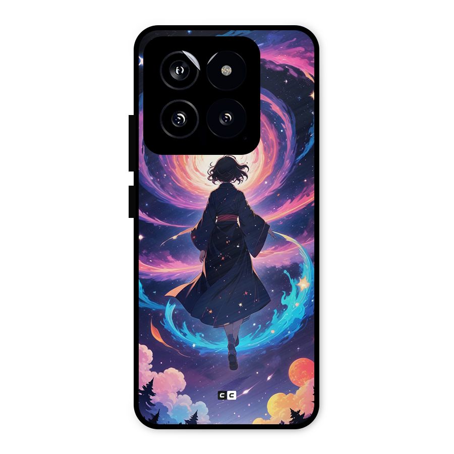 Anime Galaxy Girl Metal Back Case for Xiaomi 14