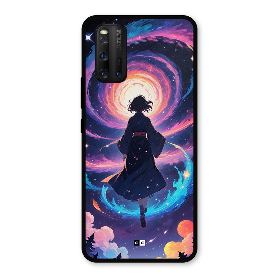 Anime Galaxy Girl Metal Back Case for iQOO 3