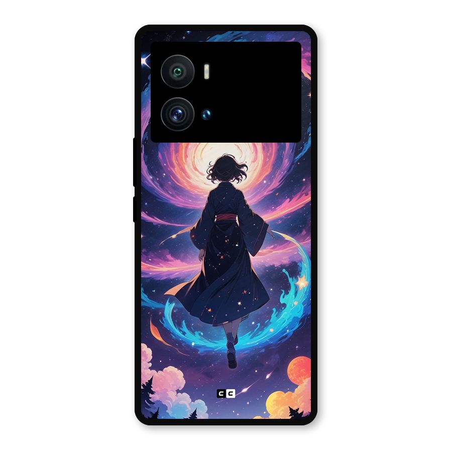 Anime Galaxy Girl Metal Back Case for iQOO 9 Pro