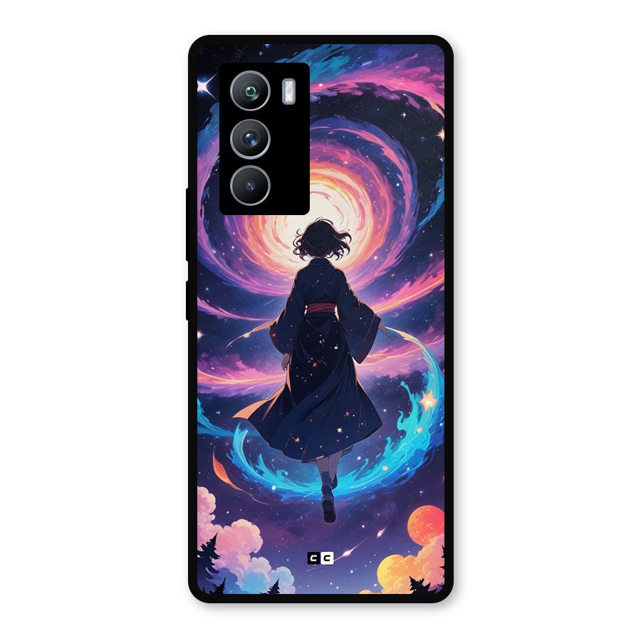 Anime Galaxy Girl Metal Back Case for iQOO 9 SE