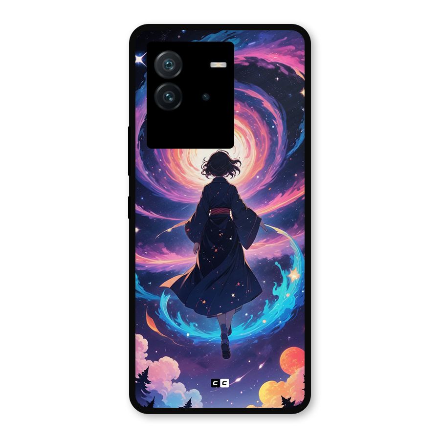 Anime Galaxy Girl Metal Back Case for iQOO Neo 6 5G