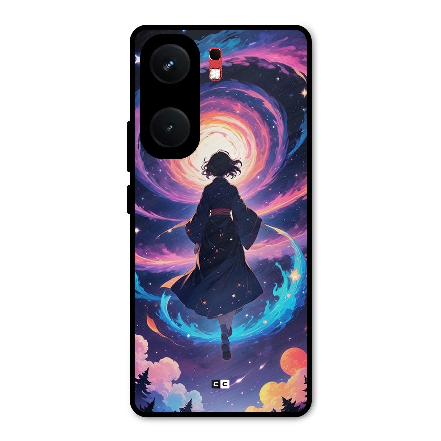Anime Galaxy Girl Metal Back Case for iQOO Neo 9 Pro