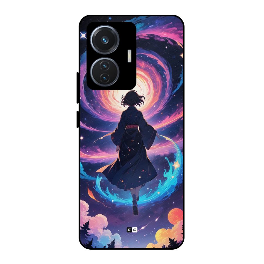 Anime Galaxy Girl Metal Back Case for iQOO Z6 44W