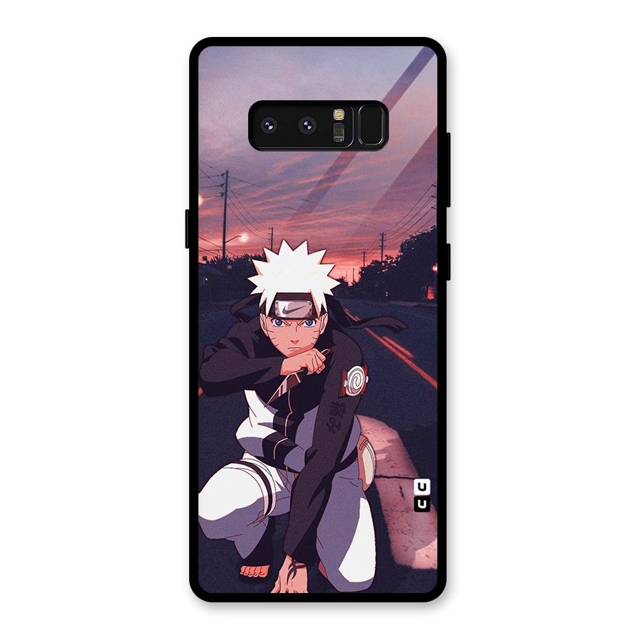 Anime Naruto Aesthetic Glass Back Case for Galaxy Note 8