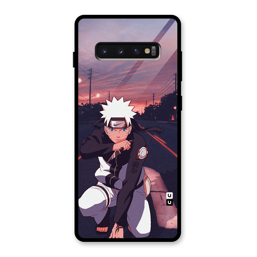 Anime Naruto Aesthetic Glass Back Case for Galaxy S10 Plus