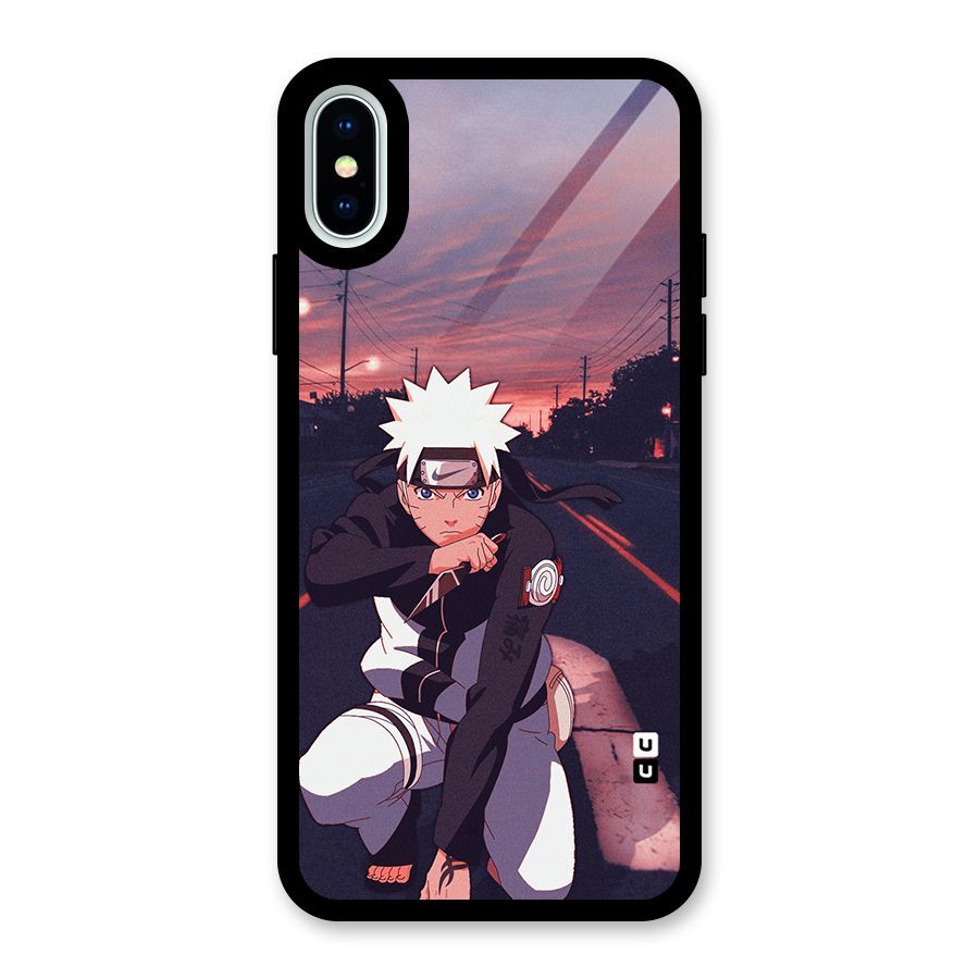 Anime Naruto Aesthetic Glass Back Case for iPhone XS
