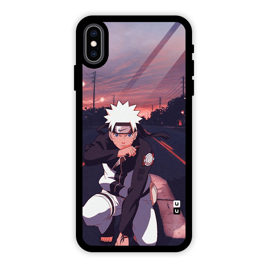 Anime Naruto Aesthetic Glass Back Case for iPhone XS Max
