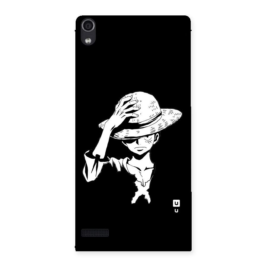 Anime One Piece Luffy Silhouette Back Case for Ascend P6
