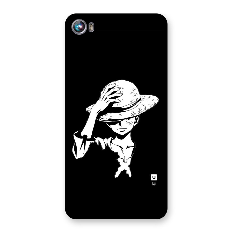 Anime One Piece Luffy Silhouette Back Case for Canvas Fire 4 (A107)