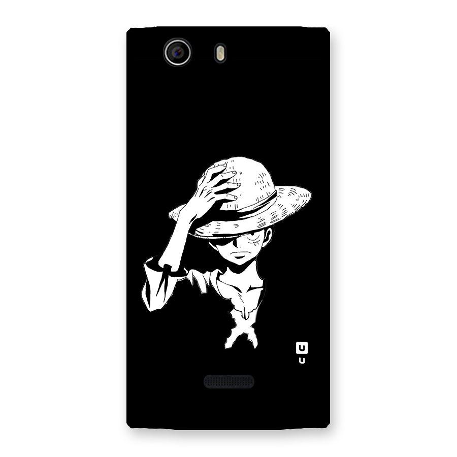 Anime One Piece Luffy Silhouette Back Case for Canvas Nitro 2 E311