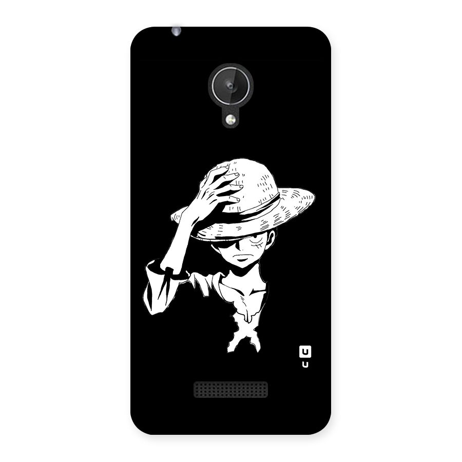 Anime One Piece Luffy Silhouette Back Case for Canvas Spark Q380