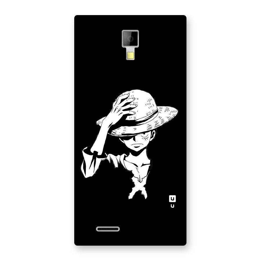 Anime One Piece Luffy Silhouette Back Case for Canvas Xpress A99