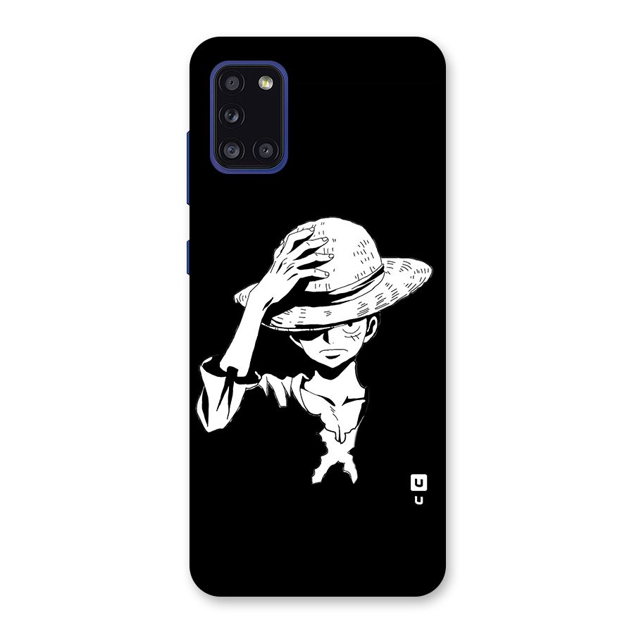 Anime One Piece Luffy Silhouette Back Case for Galaxy A31