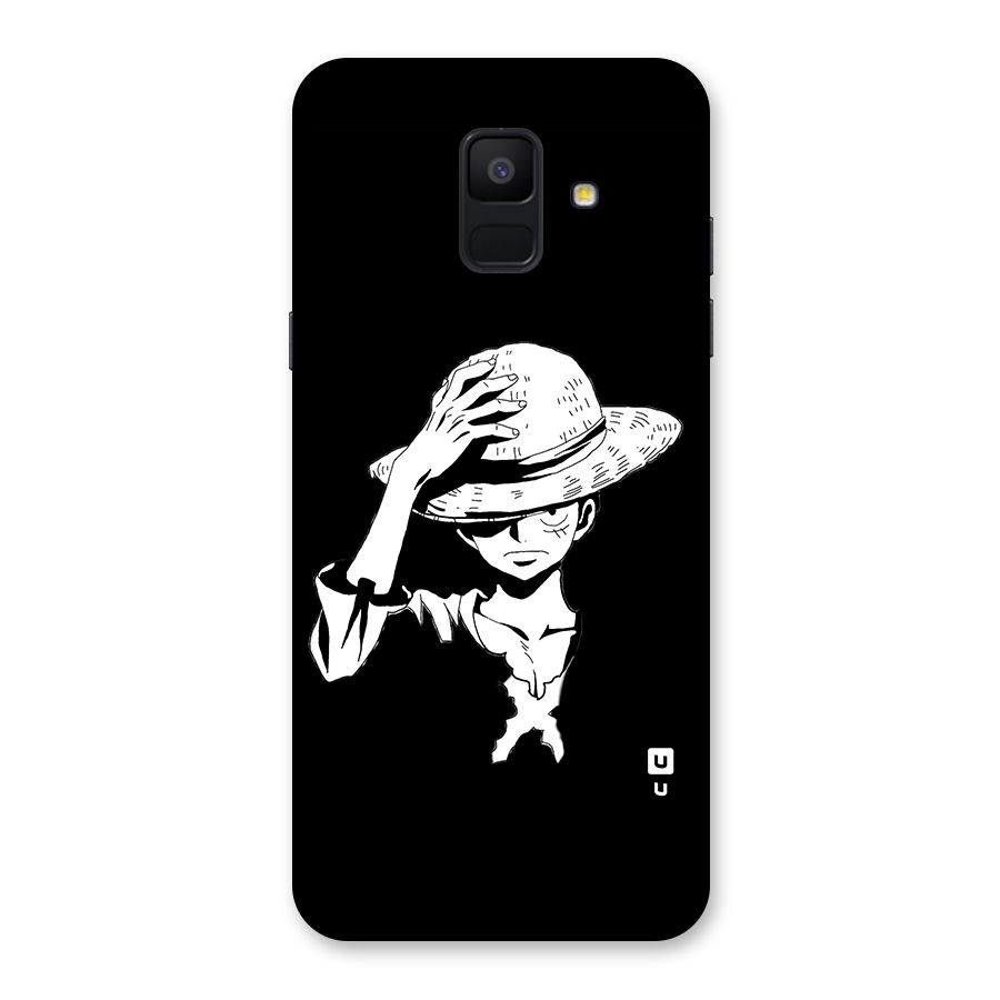 Anime One Piece Luffy Silhouette Back Case for Galaxy A6 (2018)
