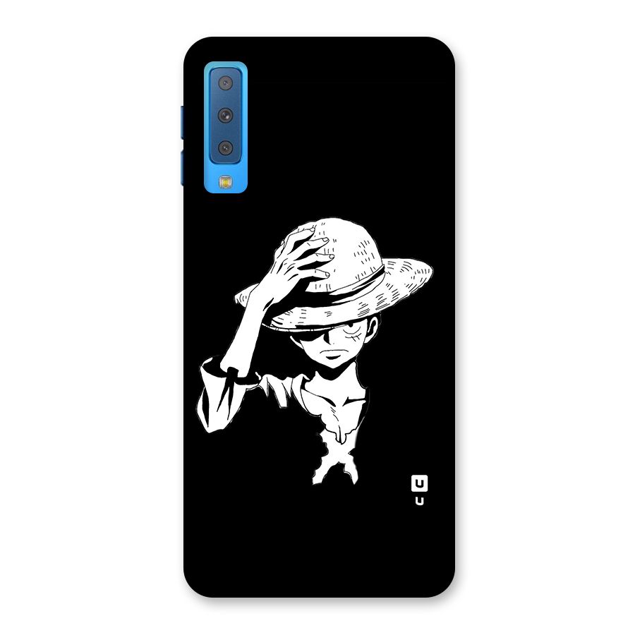 Anime One Piece Luffy Silhouette Back Case for Galaxy A7 (2018)