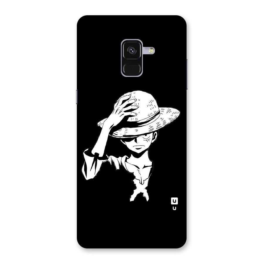 Anime One Piece Luffy Silhouette Back Case for Galaxy A8 Plus