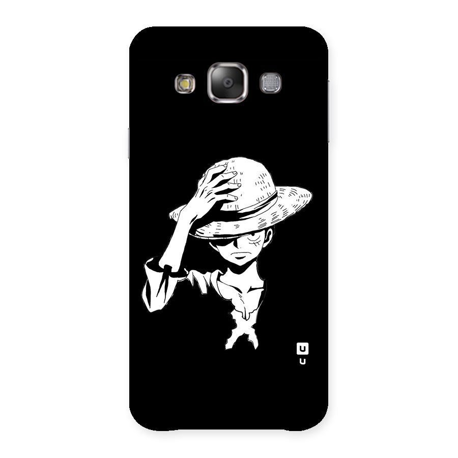 Anime One Piece Luffy Silhouette Back Case for Galaxy E7