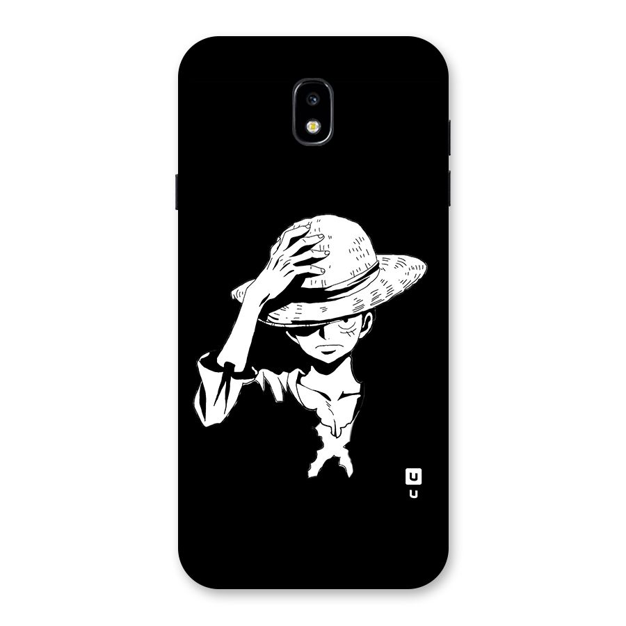 Anime One Piece Luffy Silhouette Back Case for Galaxy J7 Pro