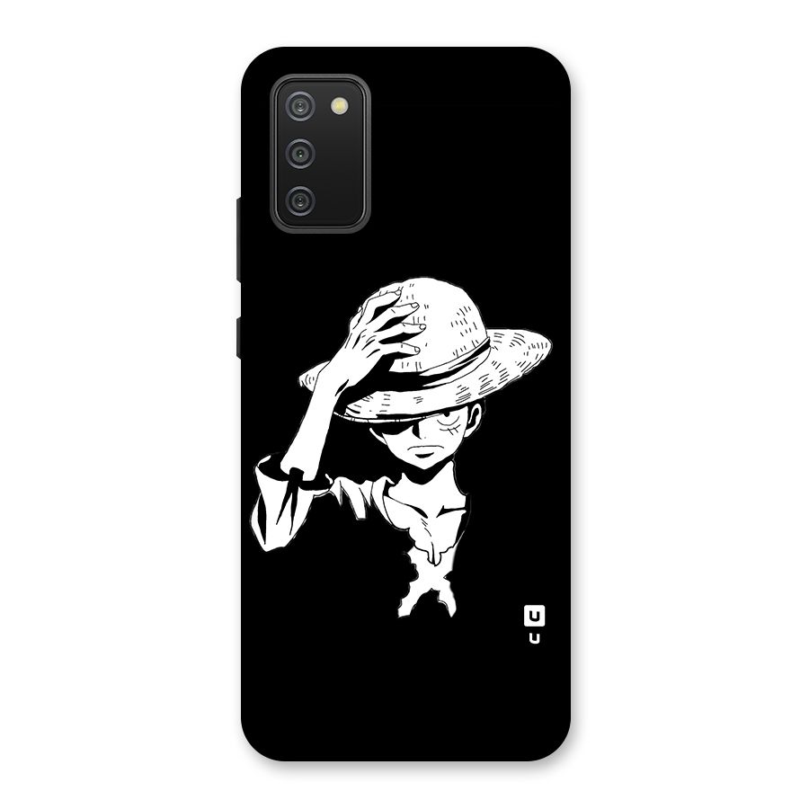 Anime One Piece Luffy Silhouette Back Case for Galaxy M02s